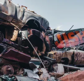 Tipos de materiais encontrados no ferro velho