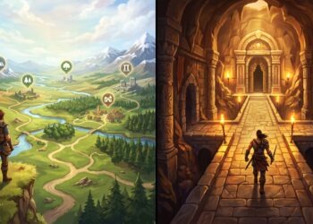 Mundo aberto ou Jogo linear